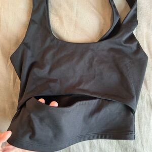 Black Cutout Top